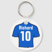 Football Ventilator Shirt aan Personaliseren. Sleutelhanger (Achterkant)