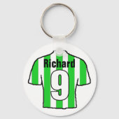 Football Ventilator Shirt aan Personaliseren. Sleutelhanger (Voorkant)