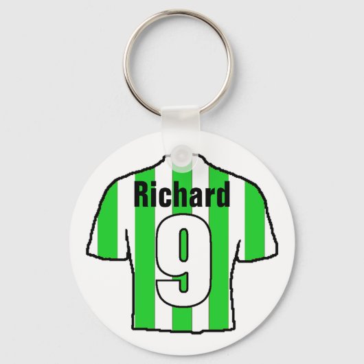 Football Ventilator Shirt aan Personaliseren. Sleutelhanger (Voorkant)