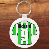 Football Ventilator Shirt aan Personaliseren. Sleutelhanger (Voorkant)