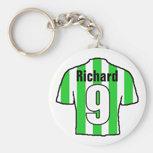 Football Ventilator Shirt aan Personaliseren. Sleutelhanger (Voorkant)