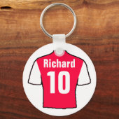 Football Ventilator Shirt aan Personaliseren. Sleutelhanger (Voorkant)