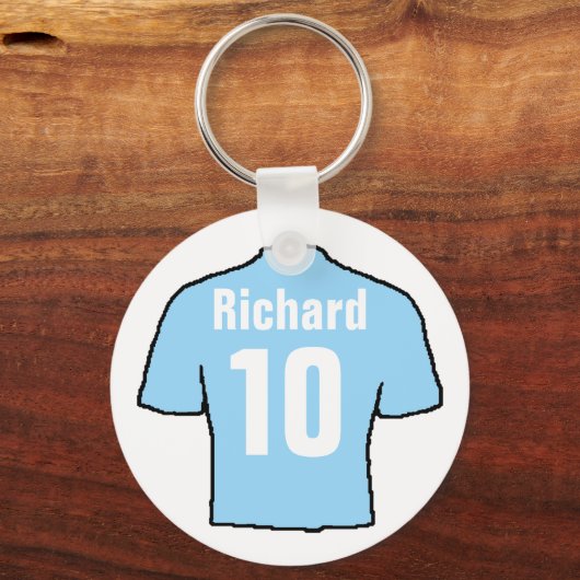 Football Ventilator Shirt aan Personaliseren. Sleutelhanger (Voorkant)