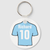 Football Ventilator Shirt aan Personaliseren. Sleutelhanger (Achterkant)
