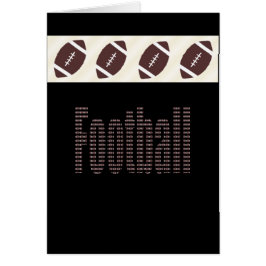 Football ventilatorkaart zwart-wit