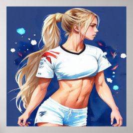 Football verenigt de wereld poster