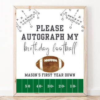Football Verjaardag, Autograph My Ball Autograph G Poster