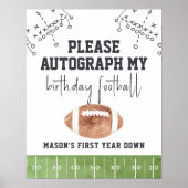 Football Verjaardag, Autograph My Ball Autograph G Poster (Voorkant)