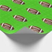 Football verjaardag cadeaupapier (Hoek)