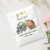 Football Verjaardag Dank u Favor Tassen Bedankzakje (Gezegeld)