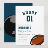 Football Verjaardag, Eerste jaar Down, Game On Kaart (Voorkant / Achterkant)