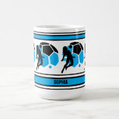 Football Verjaardag Gift, Football Vrouwen Meisje Koffiemok (Center)