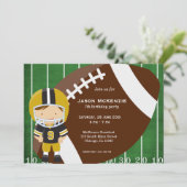 Football verjaardag kaart (Staand voorkant)