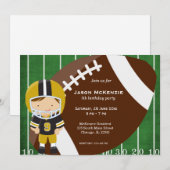 Football verjaardag kaart (Voorkant / Achterkant)