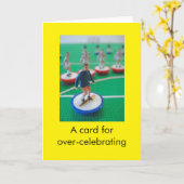 Football verjaardag kaart (Gele Bloem)