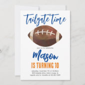 Football Verjaardag Nodig ELKE KLEUR COMBO Kaart (Voorkant)