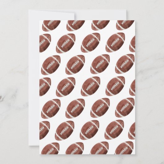 Football Verjaardag Tijd Capsule Note Bericht Kaar Bedankkaart (Achterkant)