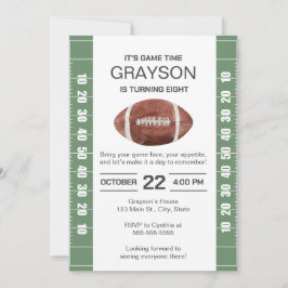 Football Verjaardag Uitnodiging 5x7