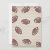 Football Verjaardag Uitnodiging Football 1e Verjaa (Achterkant)