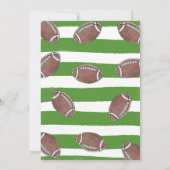 Football Verjaardag Uitnodiging Football 1e Verjaa (Achterkant)