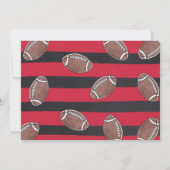 Football Verjaardag Uitnodiging Football 1e Verjaa (Achterkant)