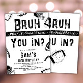 Football Verjaardag Uitnodiging Jongens Bruh Uitno