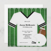 Football Verjaardag (wit) Kaart (Voorkant / Achterkant)