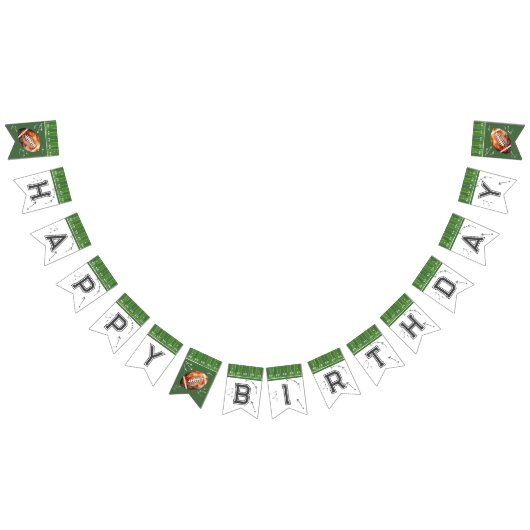 Football Verjaardagsbunting banner, eerste jaar ne Vlaggetjes (Alle)