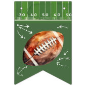 Football Verjaardagsbunting banner, eerste jaar ne Vlaggetjes (Eerste vlag)