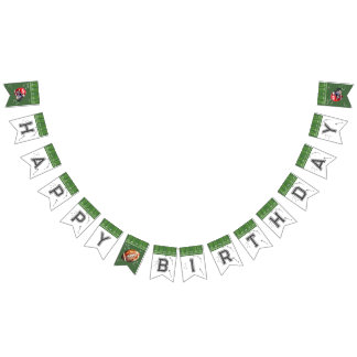 Football Verjaardagsbunting banner, eerste jaar ne Vlaggetjes