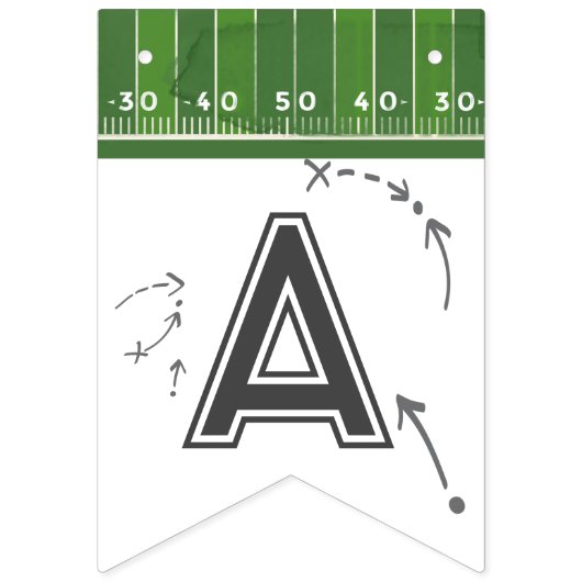 Football Verjaardagsbunting banner, eerste jaar ne Vlaggetjes (Derde vlag)