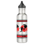 Football verjaardagscadeau, Football Player Team Waterfles (Rechts)