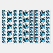 Football Verjaardagsfeest, Football Girl Player Inpakpapier Vel (Voorkant 3)