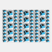 Football Verjaardagsfeest, Football Girl Player Inpakpapier Vel (Voorkant 2)