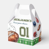 Football verjaardagsfeestje dank je bedankdoosjes (Achterkant)