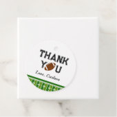 Football verjaardagsfeestje dank je bedankjes labels (In situ)