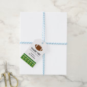 Football verjaardagsfeestje dank je cadeaulabel (Met Touw)