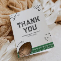 Football Verjaardagsfeestje Dank je kaart