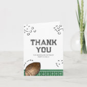 Football Verjaardagsfeestje Dank je kaart (Voorkant)