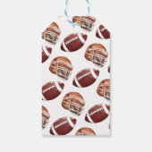 Football verjaardagsfeestje dank je wel gunst cadeaulabel (Achterkant)