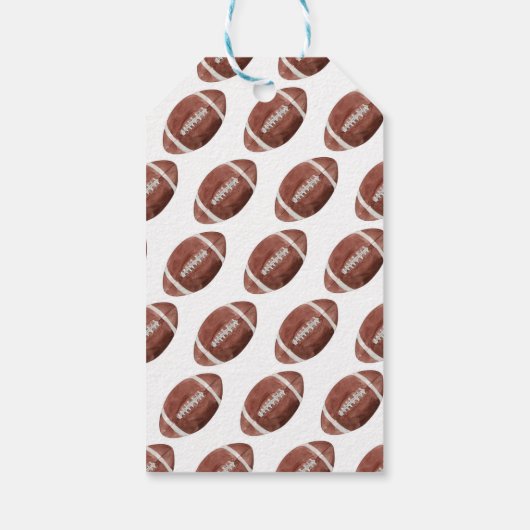 Football Verjaardagsfeestje Dank u Label Cadeaulabel (Achterkant)