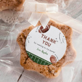 Football Verjaardagsfeestje Dank u Sticker