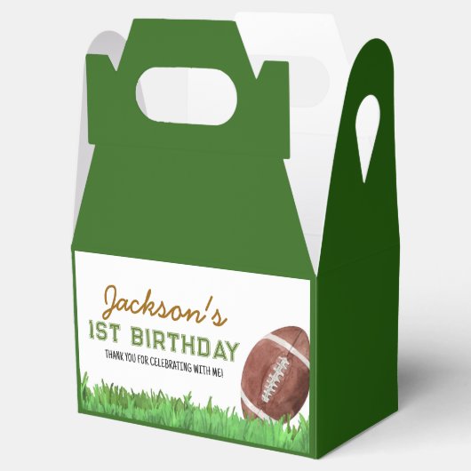 Football verjaardagsfeestje gunstbox bedankdoosjes (Geopend)