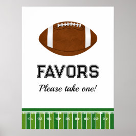 Football verjaardagsfeestje | Voorkeuren Neem er e Poster