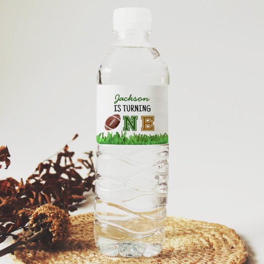 Football Verjaardagsfeestje Waterflesetiket Waterfles Etiket