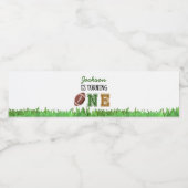 Football Verjaardagsfeestje Waterflesetiket Waterfles Etiket (Enkel label)