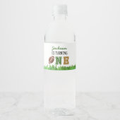 Football Verjaardagsfeestje Waterflesetiket Waterfles Etiket (Voorkant)