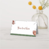 Football Verjaardagsfeestplaatskaart Plaatskaartje (Achterkant)