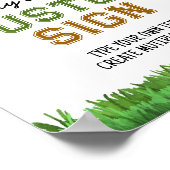 Football Verjaardagsfeesttafel Teken Poster (Hoek)