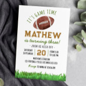 Football Verjaardagsfeestuitnodiging Alle leeftijd Kaart